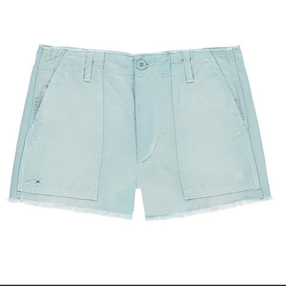 NWT Anthropologie AMO Army Linen Blend Shorts Size‎ 32 - Picture 1 of 12